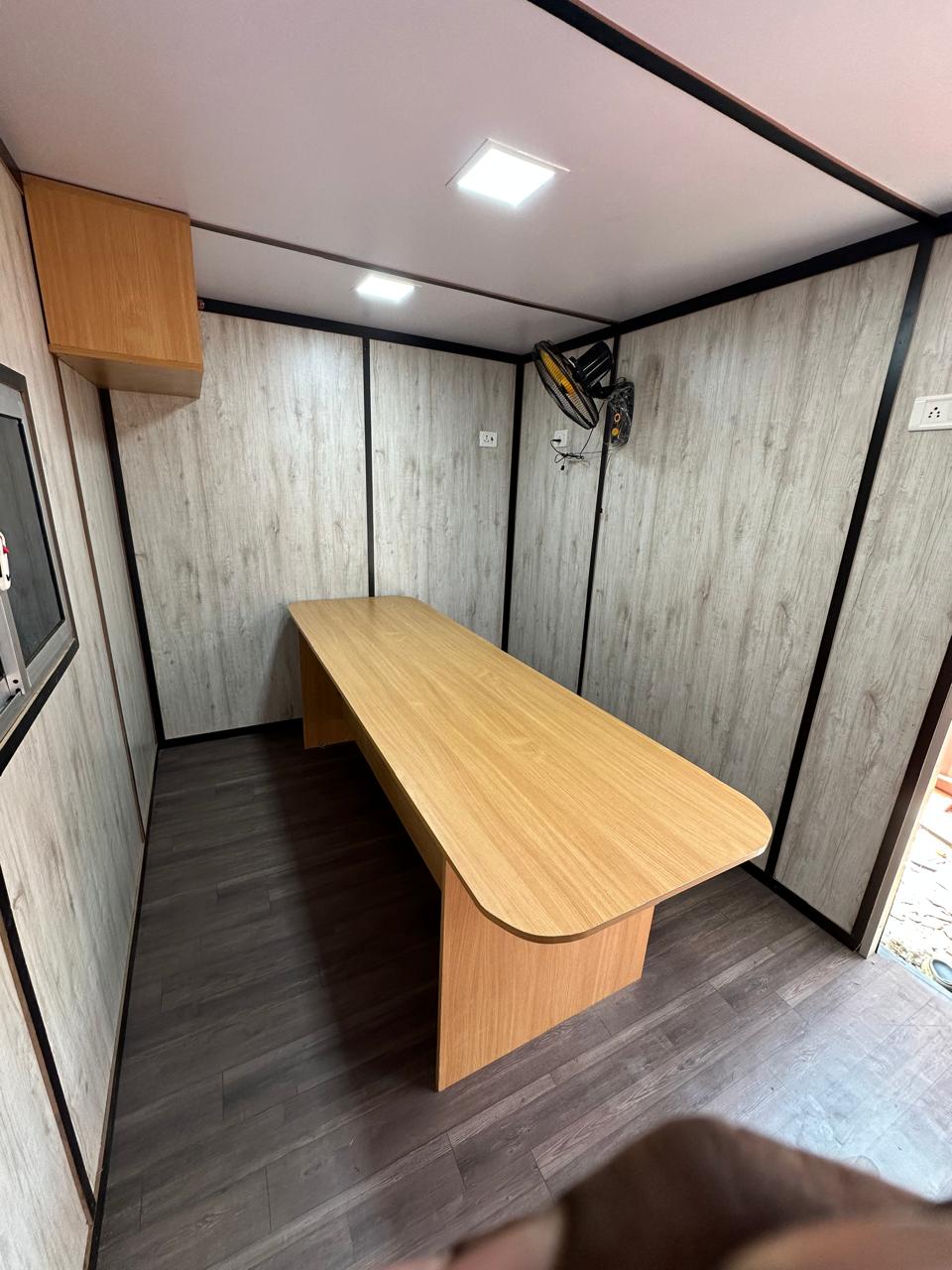 Container home in mountain setting